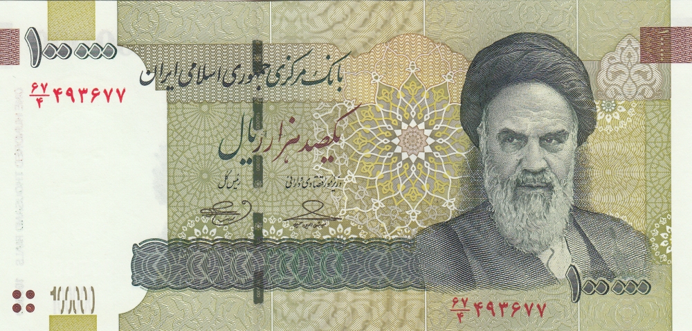 100,000 (100K) Iran-Riyal